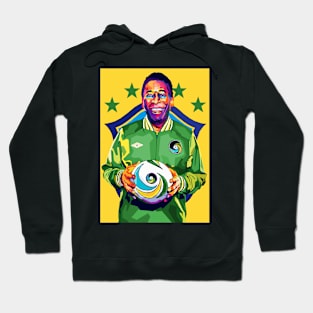 Pele Legend Football Wpap Pop Art Hoodie